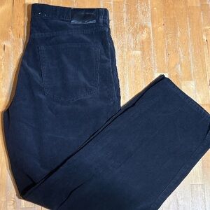 Calvin Klein Jeans Men's Black wide leg Corduroy Pants